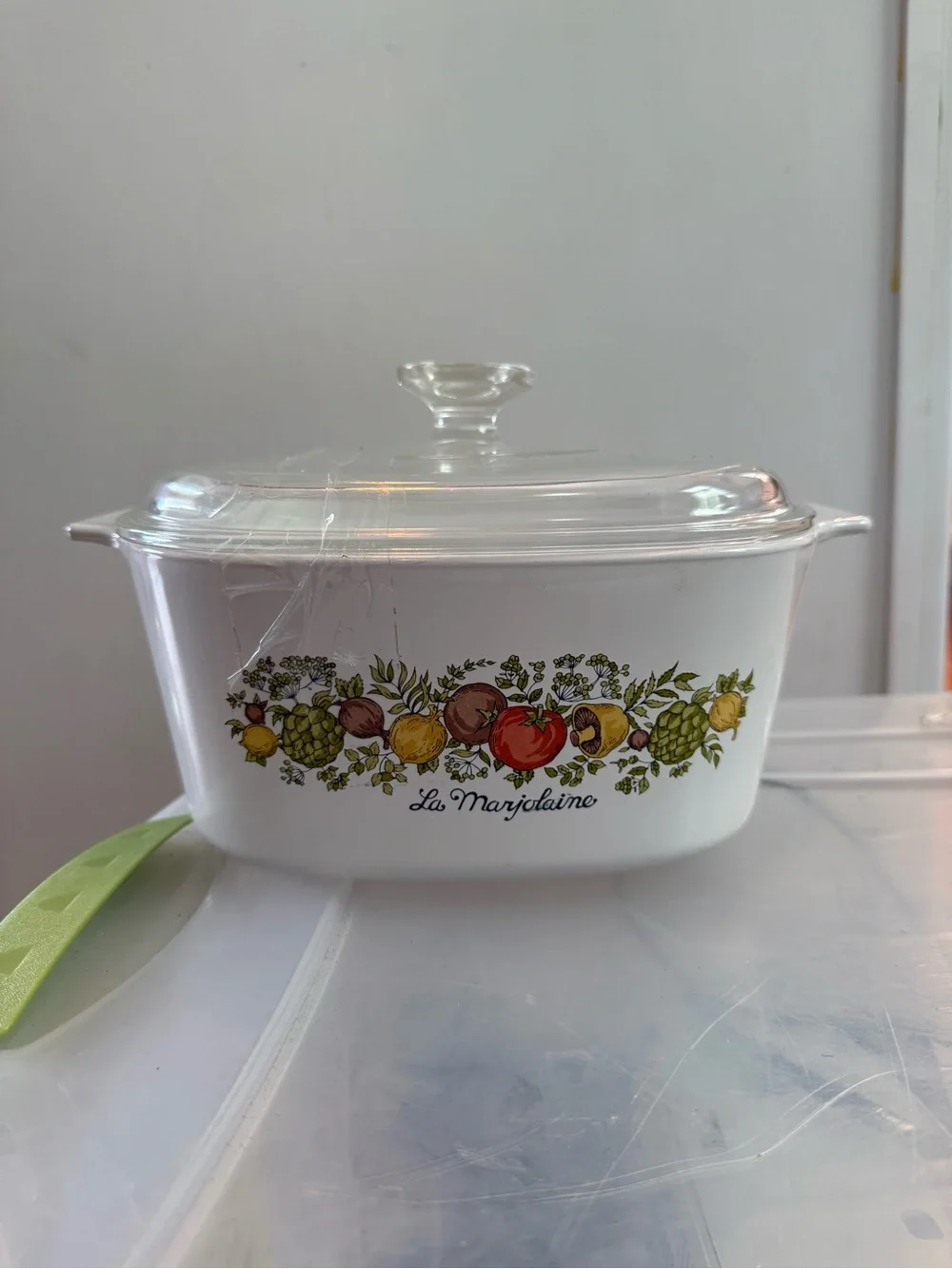 Rare Vintage CORNING WARE A-3-B La Marjolaine Spice of Life 3 QT Stamped w/Lid